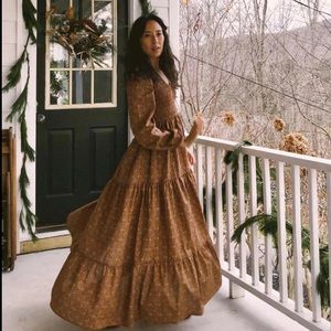 Christy Dawn Aimee Dress - Magenta Blooming Vine